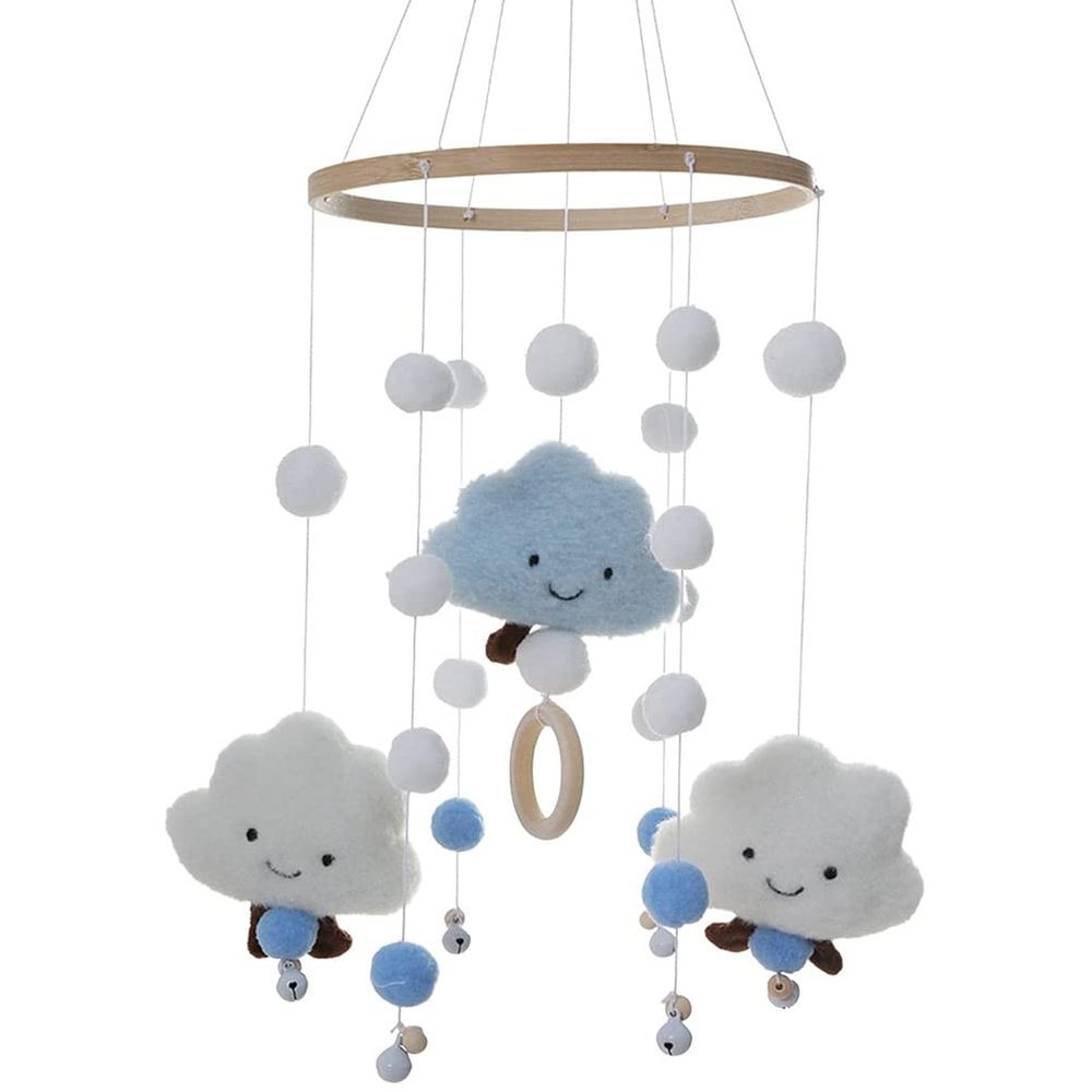 Baby Mobile for Crib Hanging Nursery Decoration Newborns Infants Bed Cot Ceiling Mobile Children's Room Blue