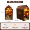 Lannso DIY Book Nook Kit, DIY Dollhouse Booknook Insert Decor, 3D Wooden Puzzle Miniature Kit with LED Light (TC16) view 2