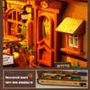 Lannso DIY Book Nook Kit, DIY Dollhouse Booknook Insert Decor, 3D Wooden Puzzle Miniature Kit with LED Light (TC16) view 4