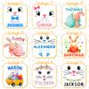 Set of 2, Personalized Easter Baskets with Names for Boys & Girls, Pink/Blue Bunny Ears Custom Easter Bag for Kids, 9 Designs, Easter Tote Bags with Handles for Easter Eggs, Easter Gift Bags for Kids view 2