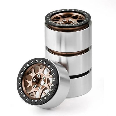 Lifehead Aluminum RC Rims 2.2 Inch Split Structure Beadlock Wheels Rims for 1/10 RC Model Car Crawler Retrofit Accessories D90 KM5 YK4082 Axial SCX10 90046 RR10 Traxxas TRX4 TRX6