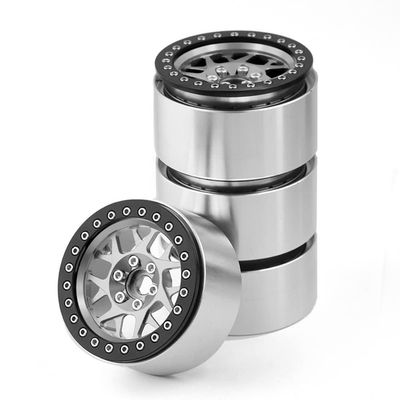 Lifehead Aluminum RC Rims 2.2 Inch Split Structure Beadlock Wheels Rims for 1/10 RC Model Car Crawler Retrofit Accessories D90 KM5 YK4082 Axial SCX10 90046 RR10 Traxxas TRX4 TRX6