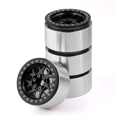 Lifehead Aluminum RC Rims 2.2 Inch Split Structure Beadlock Wheels Rims for 1/10 RC Model Car Crawler Retrofit Accessories D90 KM5 YK4082 Axial SCX10 90046 RR10 Traxxas TRX4 TRX6