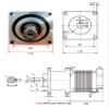 110V/220V 1500W Low Speed BLDC Motor and Driver and Reducer Radio 3/4/5/6/10/20/30 High Torque Brushless Motor Kits (110V-1500W Ratio 20) view 3
