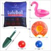 LuluCircle LuluBall Outdoor Beach Toss Game Set 10 Balls, Beach Games, The Beach Must-Have Game for Family Adult Friends (American Blue) view 2