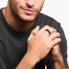 Supcare Custom Engraving Anxiety Ring for Men Black Fidget Ring Stress Rings Personalized Finger Jewelry view 2