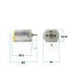 BGNERY Small Motor 280 Brushed Airplane Mini Boat Motor, Tiny 12v Electric Motor, Small Outboard Motors Carbon Brush 280-16220 DC Micro Motor Electric Motors view 2