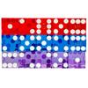 Yuanhe Grade AAA Precision 19mm Serialized Casino Craps Dice Set of 15 with Razor Edges and Corners-Blue & Red & Purple view 1