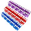 Yuanhe Grade AAA Precision 19mm Serialized Casino Craps Dice Set of 15 with Razor Edges and Corners-Blue & Red & Purple view 4