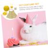 Rabbit Clothes Set with Walking Harness and Leash, Cotton, 2 Sets M view 4