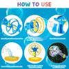 Bubble Gun Bubble Machine Dinosaur Bubble Blower Toy for Kids and Toddlers Bubble in Bubble Gun Party Favors Birthday Christmas Easter Gift for 3 4 5 6 7 8 9 Years Old Boys and Girls (Blue) view 4
