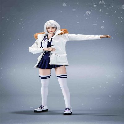 1/6 Scale Winter Girl Female Head Sculpt and Clothes for 12inch Phicen TBL JO Female Action Figure Body (A)