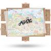 ALL4JIG 2000 Pieces Rotating Puzzle Board with 6 Drawers and Cover,28"x40"Portable Wooden Jigsaw Puzzle Table for Adults,Lazy Susan Spinning Puzzle Boards Birthday Gift for mom view 1