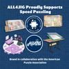 ALL4JIG 2000 Pieces Rotating Puzzle Board with 6 Drawers and Cover,28"x40"Portable Wooden Jigsaw Puzzle Table for Adults,Lazy Susan Spinning Puzzle Boards Birthday Gift for mom view 4