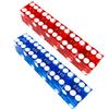 Yuanhe Grade AAA Precision 19mm Serialized Casino Craps Dice Set of 10 with Razor Edges and Corners-Blue & Red view 4
