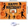 Basketball Themed Birthday Party Decoration Basketball Happy Birthday Backdrop Photo Background Banner Poster for Basketball Party Decorations Party Supplies 70.8 x 47.2 Inch view 2