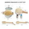 WoodenEdu Premium Toddler Play Kitchen Toys, Wooden Kitchen Utensils, Accessories for Pretend Play Kitchen Set, Montessori Learning Toy, Pretend Cooking Playset, Gift for 3+ view 2