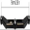 INJORA Brass Steering Blocks Knuckle, Steering Link and Caster Blocks C-Hubs Set for TRX4M 1/18 RC Crawler Upgrade Parts, Black view 4