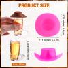 Sumind 40 Pcs Western Party Decoration Supplies Plastic Mini Cowboy Hats with 1 oz Miniature Cowgirl Cowboy Boot Shot Glasses view 2