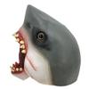 BEESUM 2023 Bloody Shark Head Mask Realistic Megalodon Cosplay Masks for Halloween Party Costume Latex (Grey) view 2