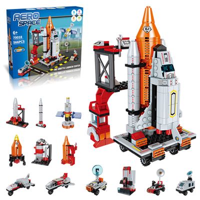 AESGOGO STEM Space Toys for 6 7 8 9 10 11 12 Year Old Boys Girls, Space Shuttle Rocket Launch Center Building Sets Toy Kits, Best Gifts for Kids Ages 8-14 566 Pcs.