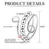 ONESING 4 Pcs Anxiety Ring for Women to My Daughter Gift Fidget Rings with Beads Stacking Spinner Rings Anxiety Stress Relieving Anxiety Rings for Women view 3