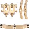 INJORA Brass Caster Blocks C-Hubs, Steering Blocks Knuckle and Steering Link Kit for TRX4M 1/18 RC Crawler Upgrade Parts view 1