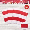 4 Pcs Carnival Table Cloths, Red and White Stripe Tablecloths, Red Plastic Table Cover, Circus Theme Party Decorations for Carnival, Movie Night, Kid's Birthday, Christmas (4, Red, 51'' x 108'') view 3