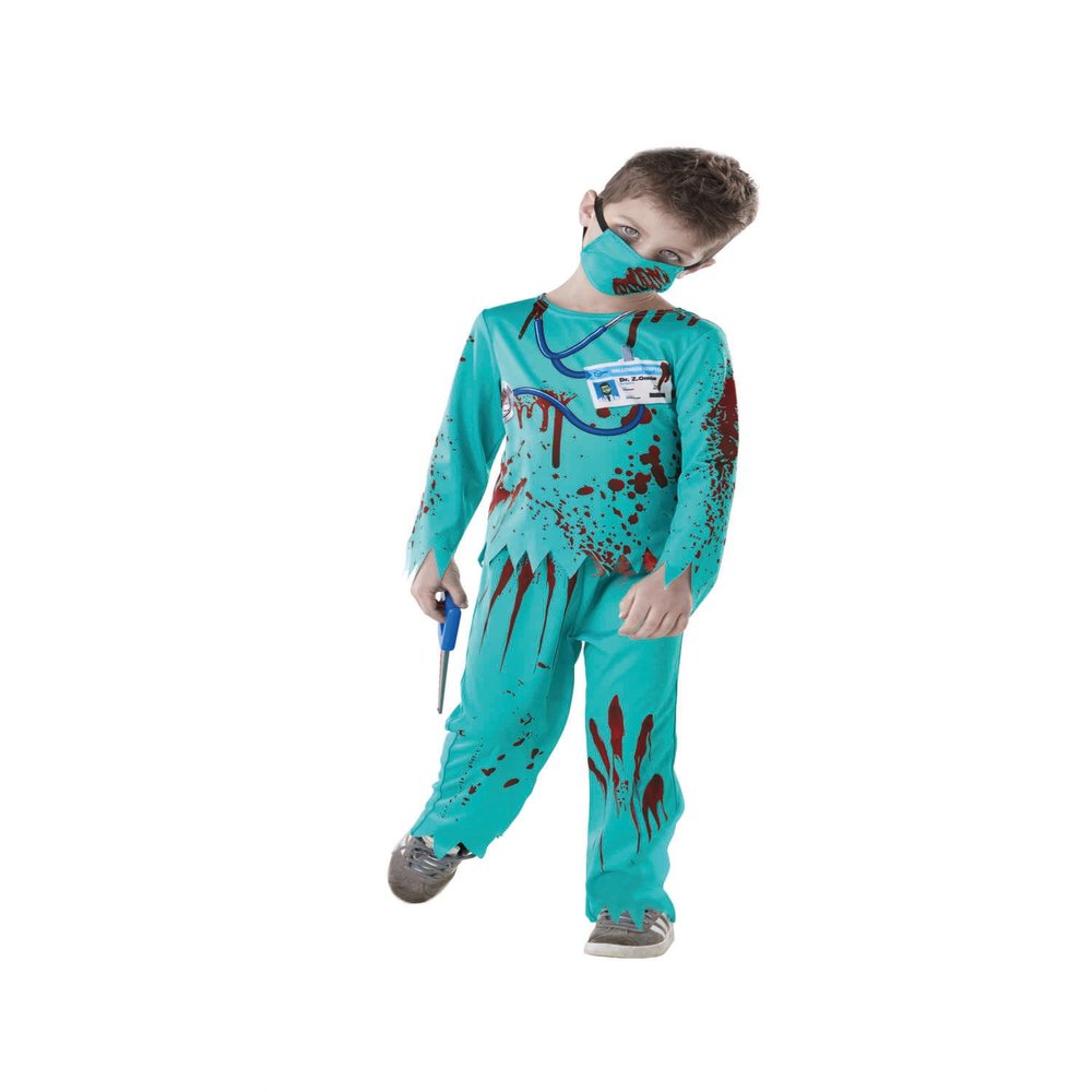 Forum 300860L Zombie Doctor Kids Costume Large, Age 7-8 years
