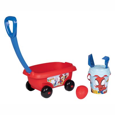 Smoby - Trolley with Wheels and Folding Handle Decorated with Spidey and Friends (7600867020)