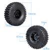 HobbyPark Aluminum 2.2 Beadlock Wheels and Soft Rubber Tires Height 5.67inch/144mm with Foam Inserts Good Grip for 1/10 RC Crawler, w/Beadlocks Mounting Tool, Set of 4 view 2