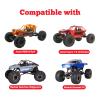 HobbyPark Aluminum 2.2 Beadlock Wheels and Soft Rubber Tires Height 5.67inch/144mm with Foam Inserts Good Grip for 1/10 RC Crawler, w/Beadlocks Mounting Tool, Set of 4 view 3