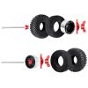 HobbyPark Aluminum 2.2 Beadlock Wheels and Soft Rubber Tires Height 5.67inch/144mm with Foam Inserts Good Grip for 1/10 RC Crawler, w/Beadlocks Mounting Tool, Set of 4 view 4