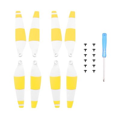 ABZEKH Drone Accessories for 6030 Replacement Color Propeller for DJI Mini 3 Pro for Drone Props Blade Low Noise Propeller for Spare Parts Accessories (Color : Yellow and White)