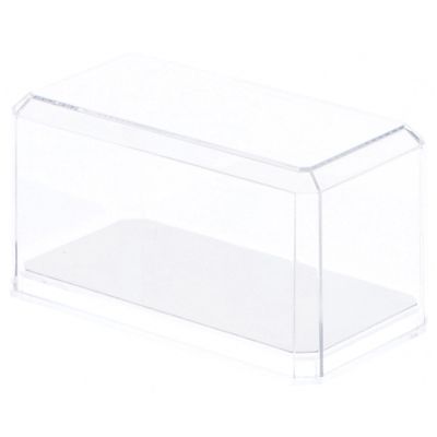 Pioneer Plastics 164CD Clear Plastic Display Case for 1:64 Scale Cars (Mirrored), 3.5" W x 1.625" D x 1.75" H (Mailer Box), Pack of 2