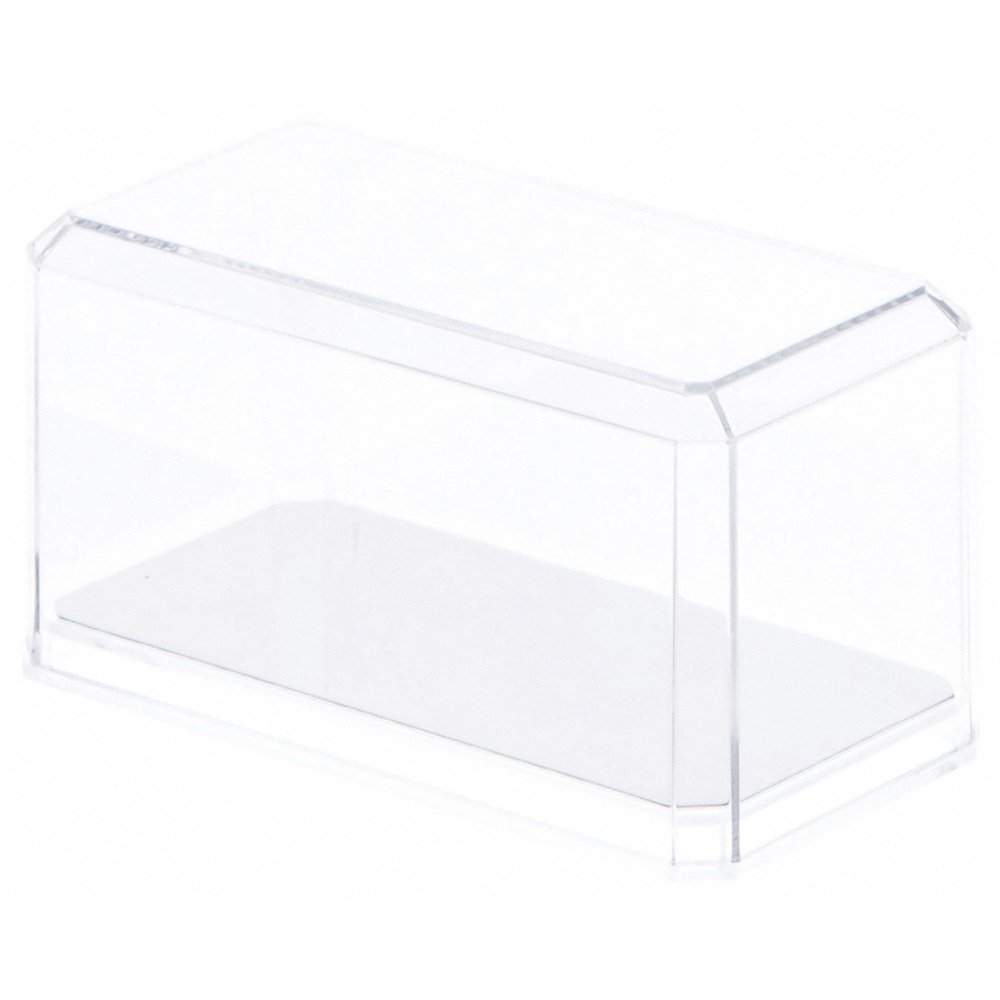 Pioneer Plastics 164CD Clear Plastic Display Case for 1:64 Scale Cars (Mirrored), 3.5" W x 1.625" D x 1.75" H (Mailer Box), Pack of 2