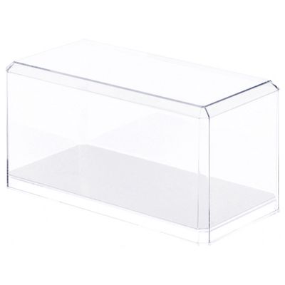 Pioneer Plastics 094CD Clear Plastic Display Case for 1:24 Scale Cars (Mirrored), 9" W x 4.125" D x 4.375" H (Mailer Box), Pack of 3