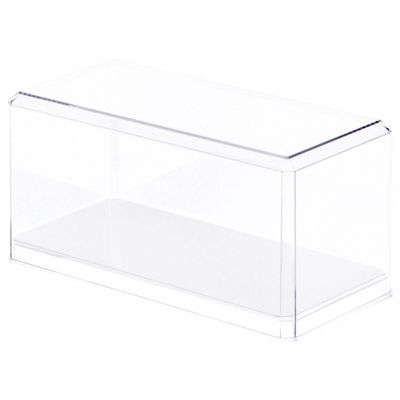 Pioneer Plastics 084CD Clear Plastic Display Case for 1:32 Scale Cars (Mirrored), 8" W x 3.75" D x 3.5" H (Mailer Box), Pack of 3
