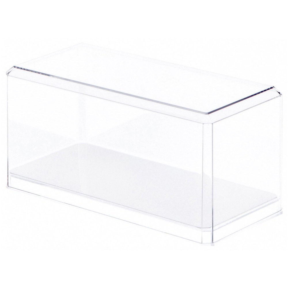 Pioneer Plastics 084CD Clear Plastic Display Case for 1:32 Scale Cars (Mirrored), 8" W x 3.75" D x 3.5" H (Mailer Box), Pack of 3