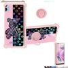 Galaxy A04e Case Compatible with Samsung Galaxy A04e Phone Case Cover [with Tempered Glass Screen Protector][Hard PC + Soft Silicone] [Colorful Reflect Light] IMDF-JXX view 1