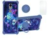 ATT Motivate 3 Case Compatible with AT&T Motivate 3 EABF22206A Phone Case Cover [with Tempered Glass Screen Protector][Hard PC + Soft Silicone][Ring Support] [Colorful Reflect Light] IMDL-LMG view 1