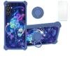 Galaxy A34 5g Case Compatible with Samsung Galaxy A34 5g Phone Case Cover [with Tempered Glass Screen Protector][Hard PC + Soft Silicone][Ring Support] [Colorful Reflect Light] IMDL-LMG view 1