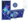 Case for Ulefone Note 12 Case Compatible with Ulefone Note 12 Phone Case Cover [with Tempered Glass Screen Protector][Hard PC + Soft Silicone][Ring Support] [Colorful Reflect Light] IMDL-LMG view 1