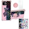Case for Ulefone Note 6t Case Compatible with Ulefone Note 6t Phone Case Cover [with Tempered Glass Screen Protector][Hard PC + Soft Silicone][Ring Support] [Colorful Reflect Light] IMDF-JXX view 1