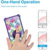 Galaxy S23 Ultra Case Compatible with Samsung Galaxy S23 Ultra Phone Case Cover [with Tempered Glass Screen Protector][Hard PC + Soft Silicone][Ring Support] [Colorful Reflect Light] IMDZ-HUA1 view 4