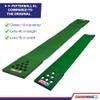 PutterBall XL Golf Game Set  The Original 10 Cup Putting Pong Edition with 2 Putters, 2 Balls, Green Mat and Hole Covers  Fun Putter Golf Game for Backyard, Office, Indoor Outdoor Parties view 3
