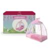 American Girl WellieWishers 14.5-inch Doll Royal Canopy Bed Playset with Mesh Drapes, Flag, and Blanket, For Ages 4+ view 1