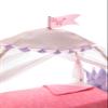 American Girl WellieWishers 14.5-inch Doll Royal Canopy Bed Playset with Mesh Drapes, Flag, and Blanket, For Ages 4+ view 3