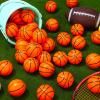 Sumind 48 Pcs 2.5 Inch Mini Basketball Stress Balls Mini Basketball Party Favor Small Foam Squeeze Sports Ball for Stress Pressure Relief School Classroom Reward Party Gifts view 4