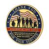 Challenge Coin, Thank You for Your Service, Veteran Challenge Coins, Military Commemorative Coin with Display Box, Veteran Gifts view 2